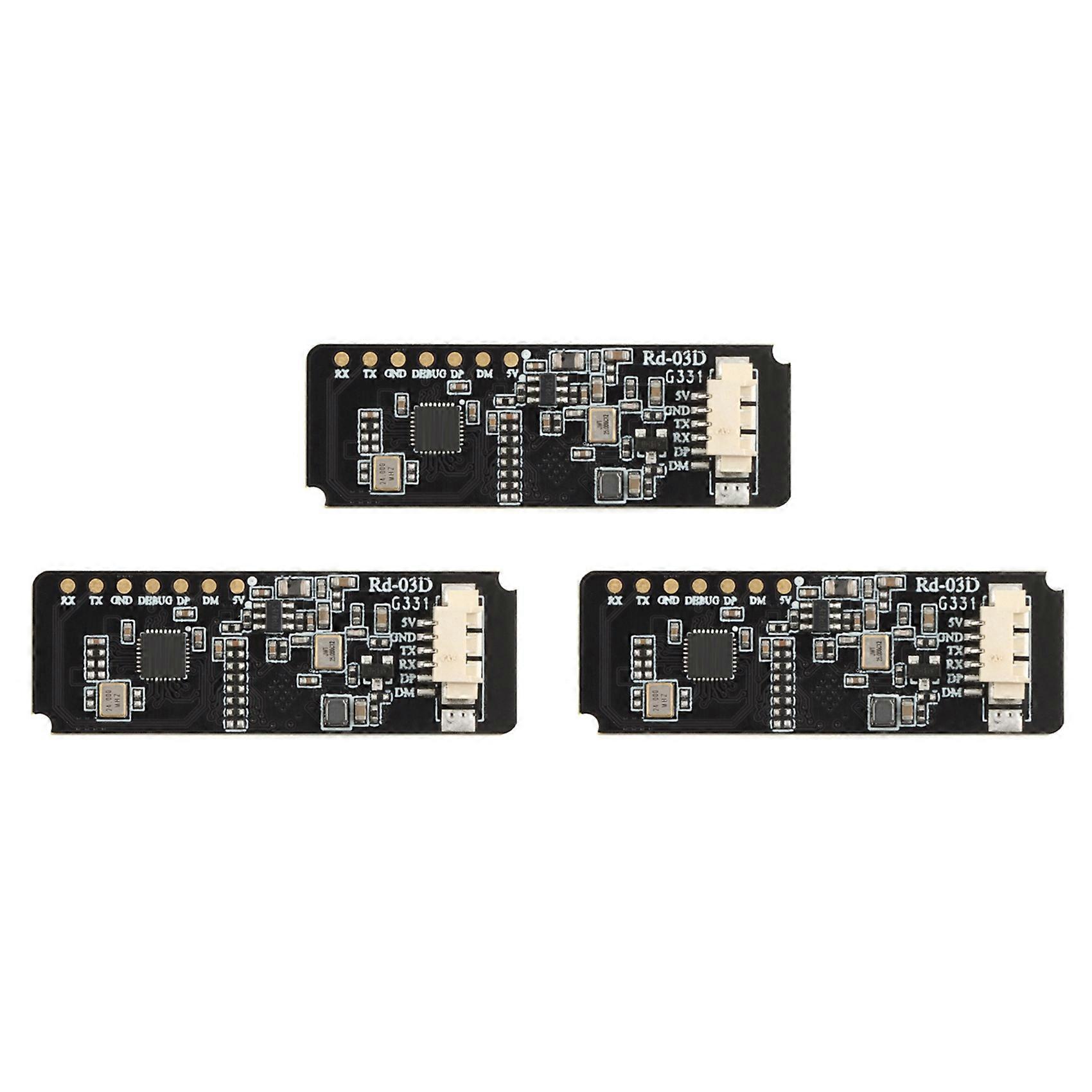 3X Rd-03D 24G Multi-Target Human Motion Trajectory Localization and Tracking Radar Module on-Board PCB Antenna