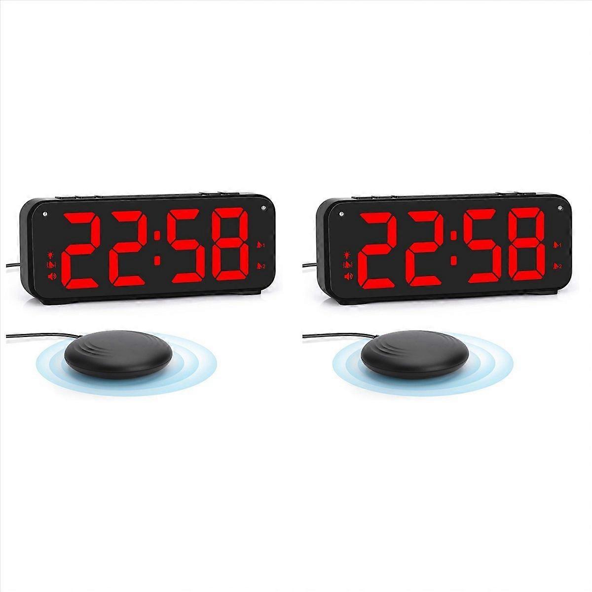 Loud Alarm Clock for Heavy Sleepers Adults, Dual Alarm Clock