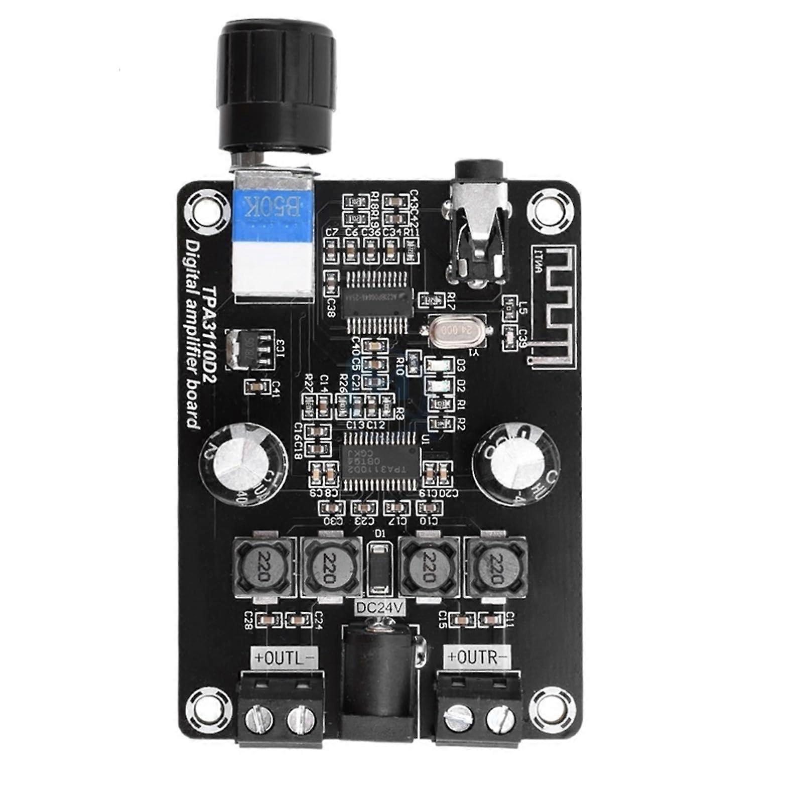 Bluetooth Audio Amplifier TPA3110D2 Board DC1224V 30W+30W Dual Channel Stereo Streaming