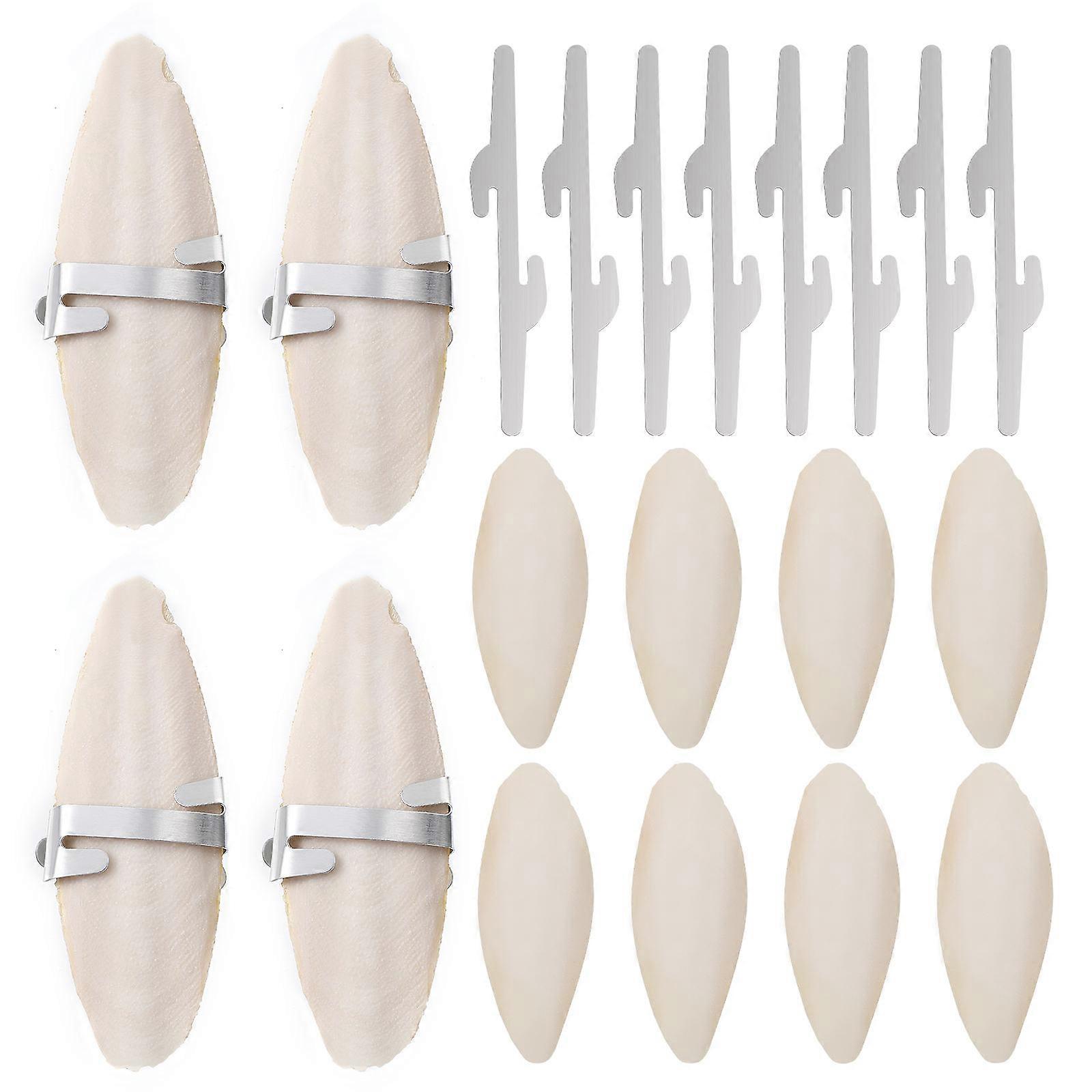 Cuttlebone Chew Toy for Small Pets Teeth Grinding 2Pcs with Buckle