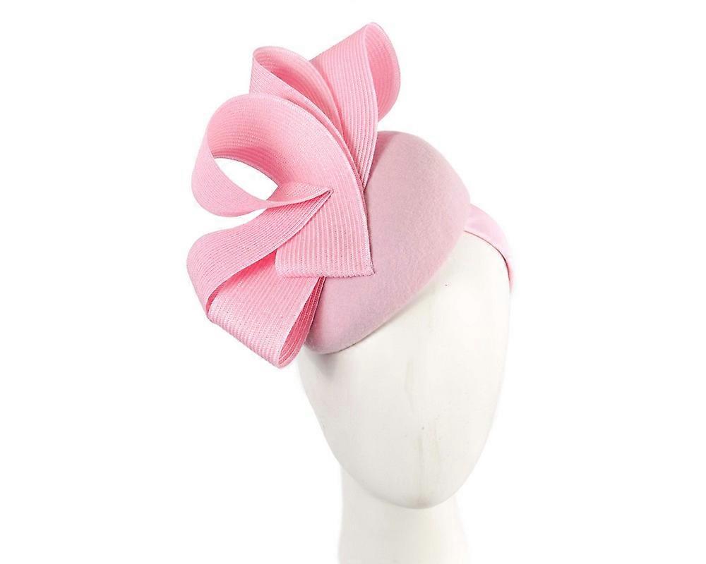 Pink pillbox winter fascinator by Fillies Collection F691PI