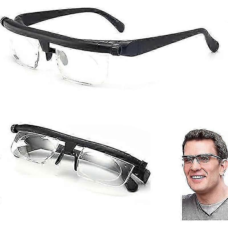 ​Flex Adjustable Eyeglasses With Dial Vision Correction - Customizable Focus Lenses For Reading