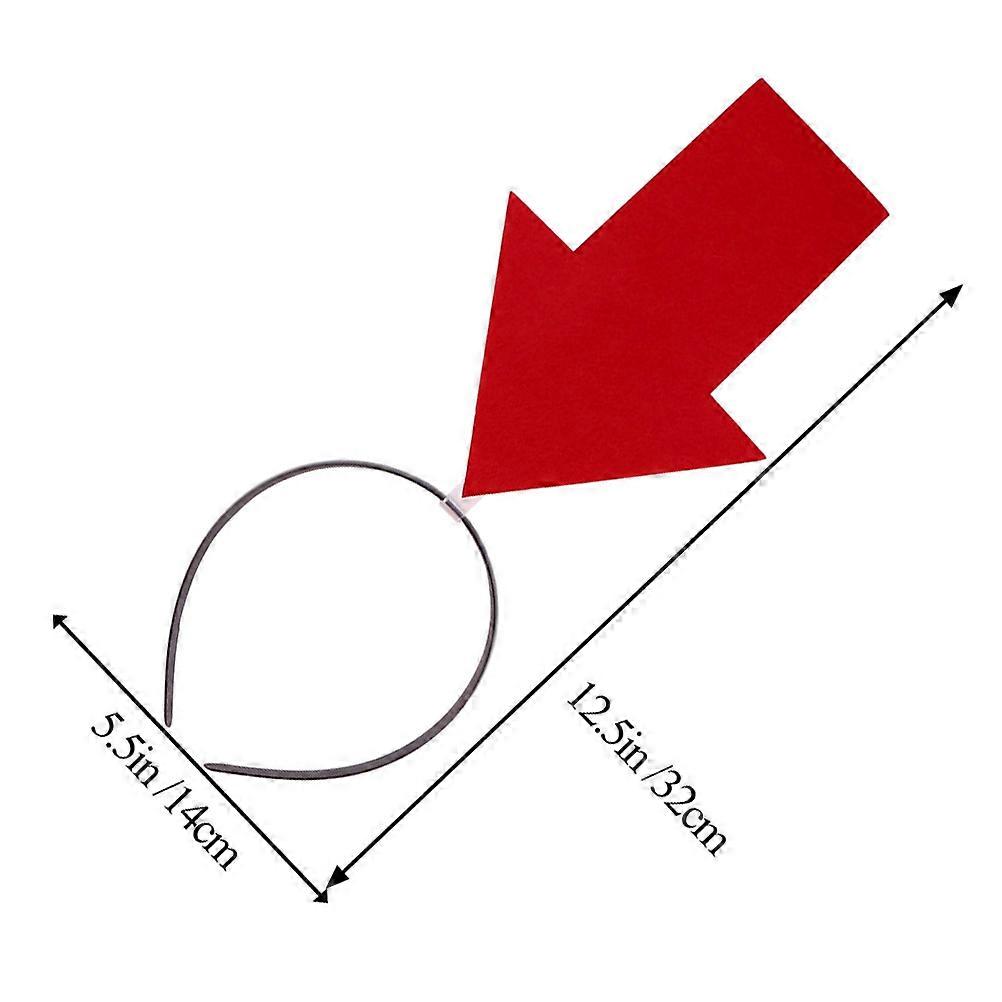 Bandeau flèche unique en tissu rouge