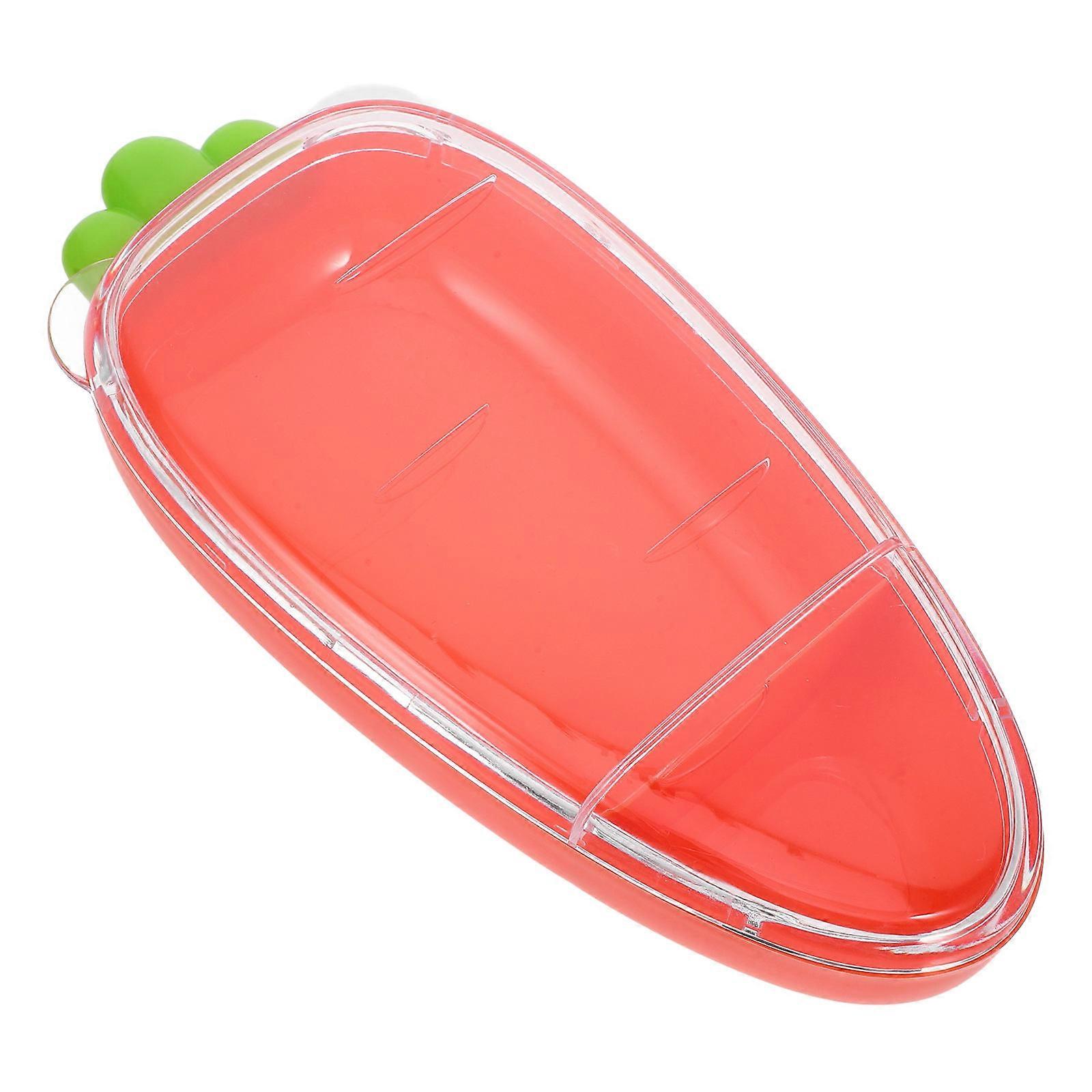 Reusable Divided Serving Tray with Lid for Storage Use 2-Compartment Box