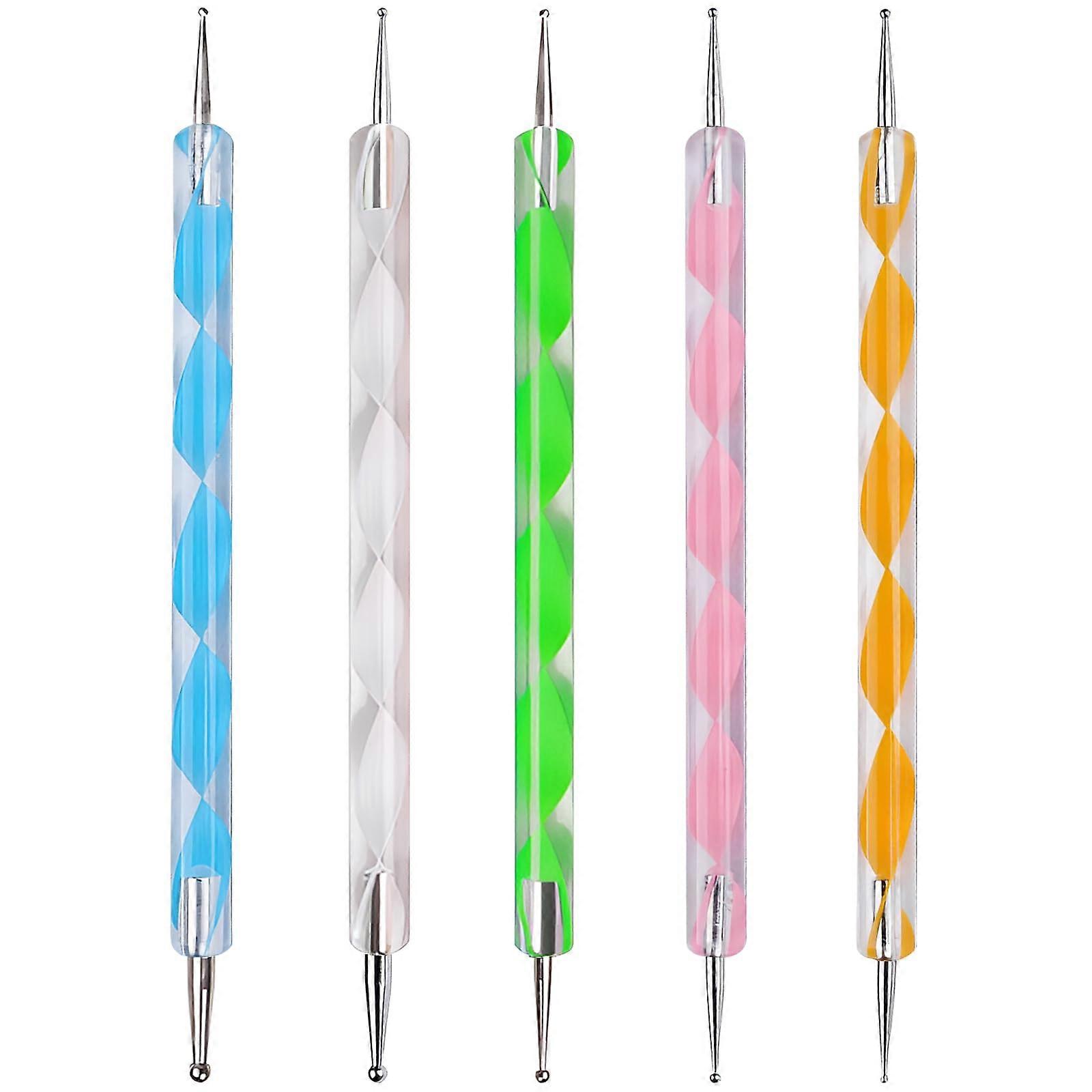 Dotting Tools Ball Stylus Set with DualSize Tips for Nail Art Clay Sculpting and Fondant