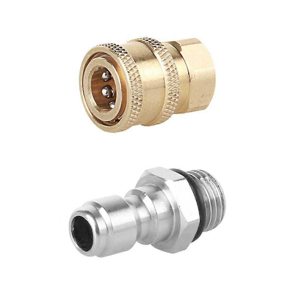 Solid Brass Quick Coupler Set for Easy Connection with Car Tools