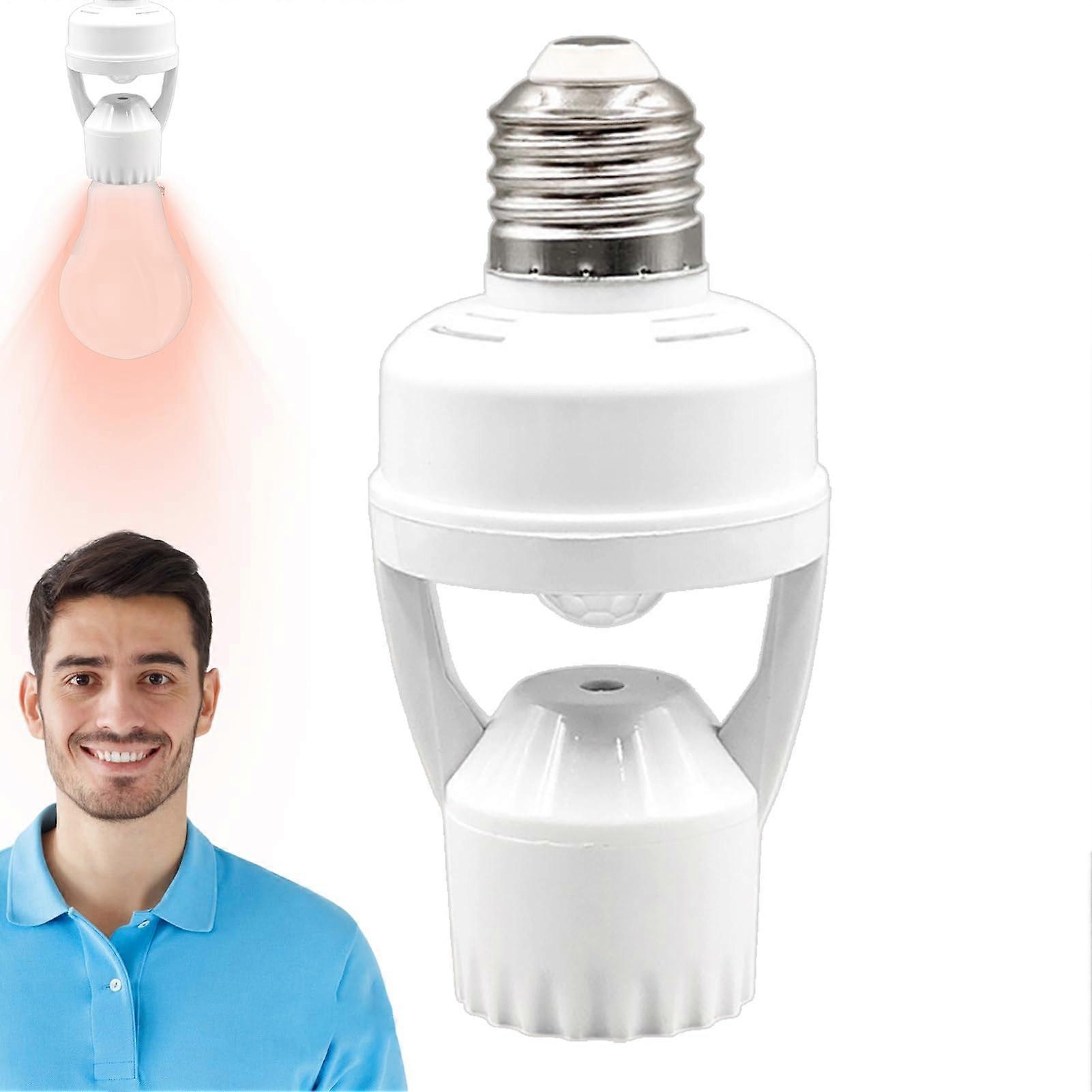Screw On Motion Sensor Lighting Seal E27 Bulb Adapter With Motion Detection Light Socket On Off For Basement Stocka Room