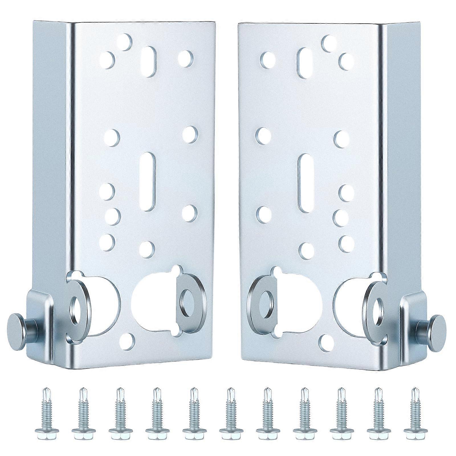 Heavy Duty Garage Door Bottom Bracket with 7/16 Inch Roller Stem, RustResistant Pair for Smooth Operation