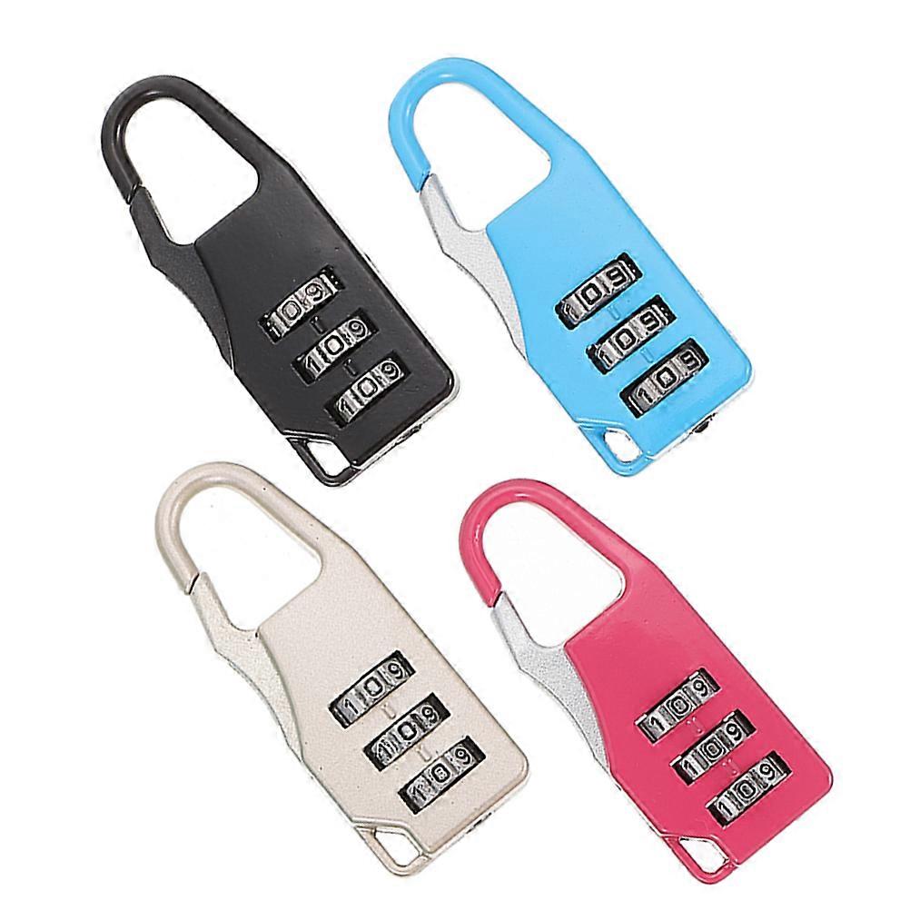 Luggage Lock 4Pcs Suitcase Padlocks Combination for Home Use Security