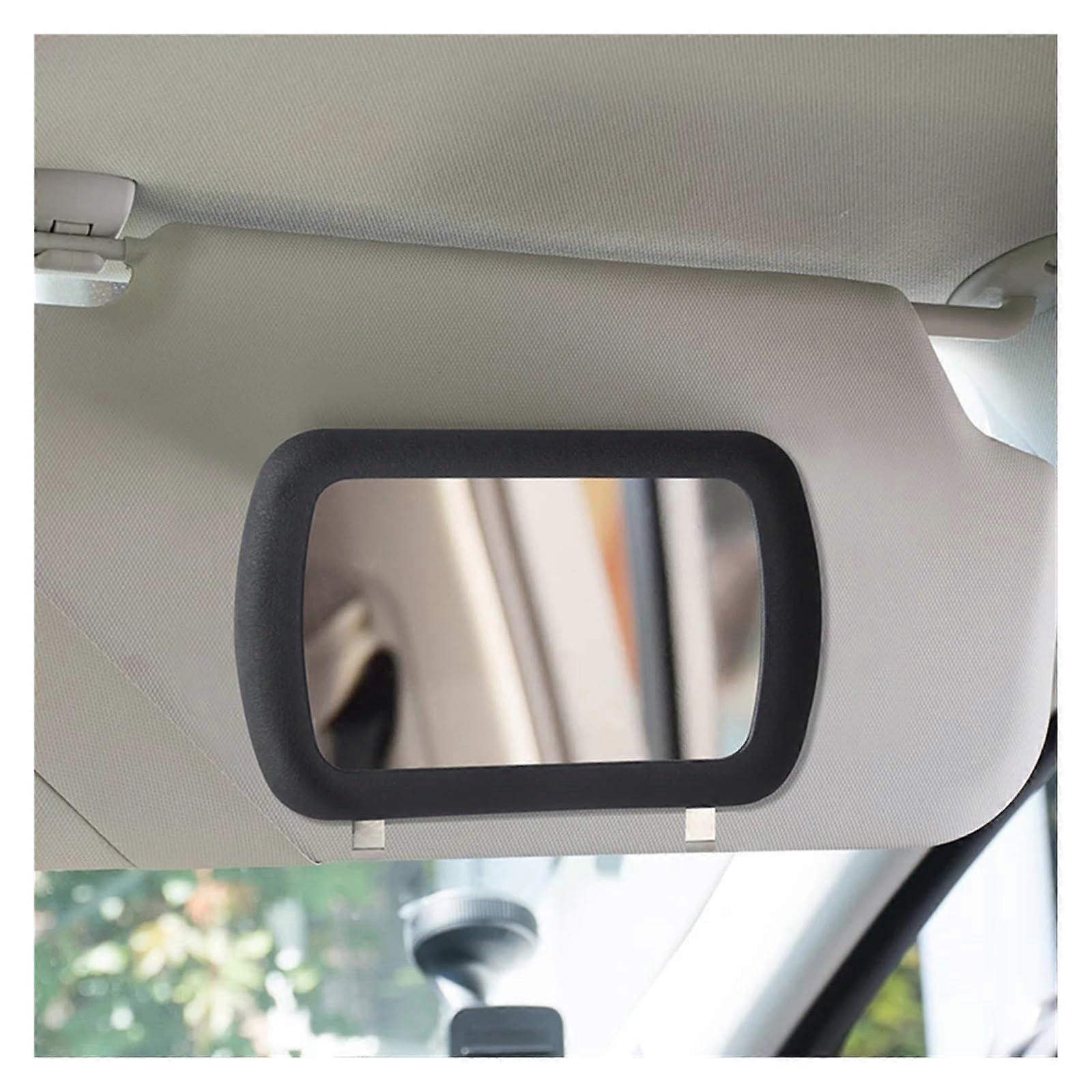 Car Sun Visor Mirror with Polarized Sun Protection for Safe Driving and Makeup