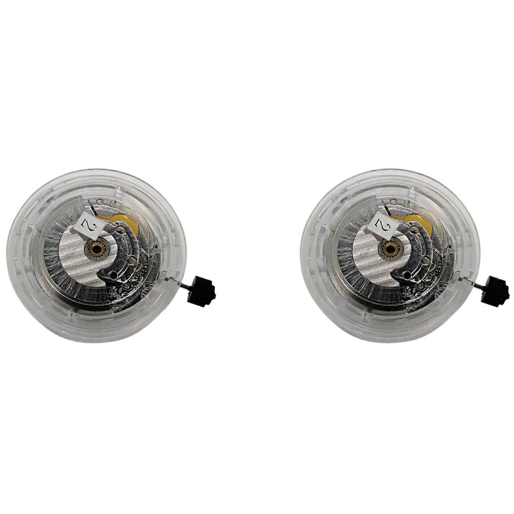 2X ETa 2824 Movement Replacement Mechanical Automatic Movement Date Display Watch Repair Tool Silver