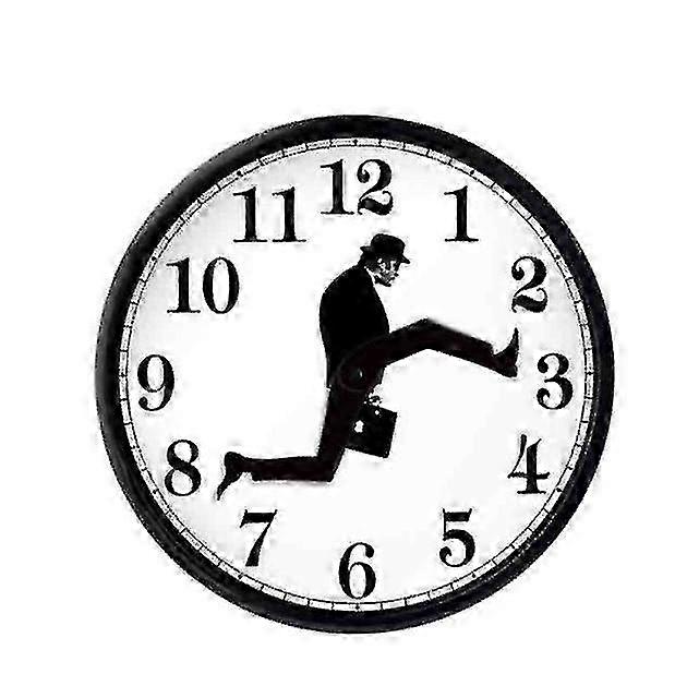 Monty Python Inspired Silly Walk Wall Clock Creative Silent Mute Clock Wall Art 2025
