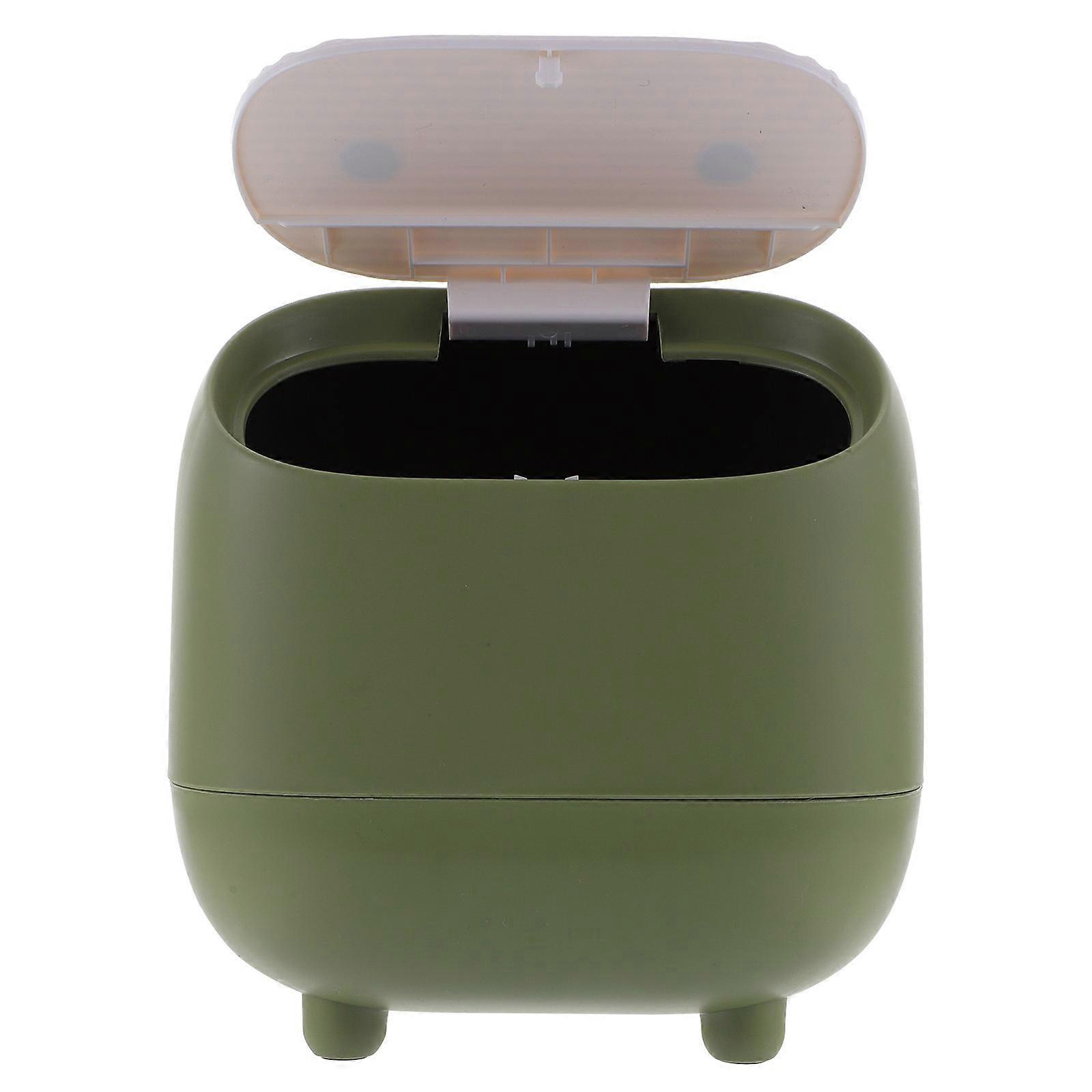 Home Rubbish Bin Decorative Trash Bin for Storage Use 2Pcs Creative Wastebasket