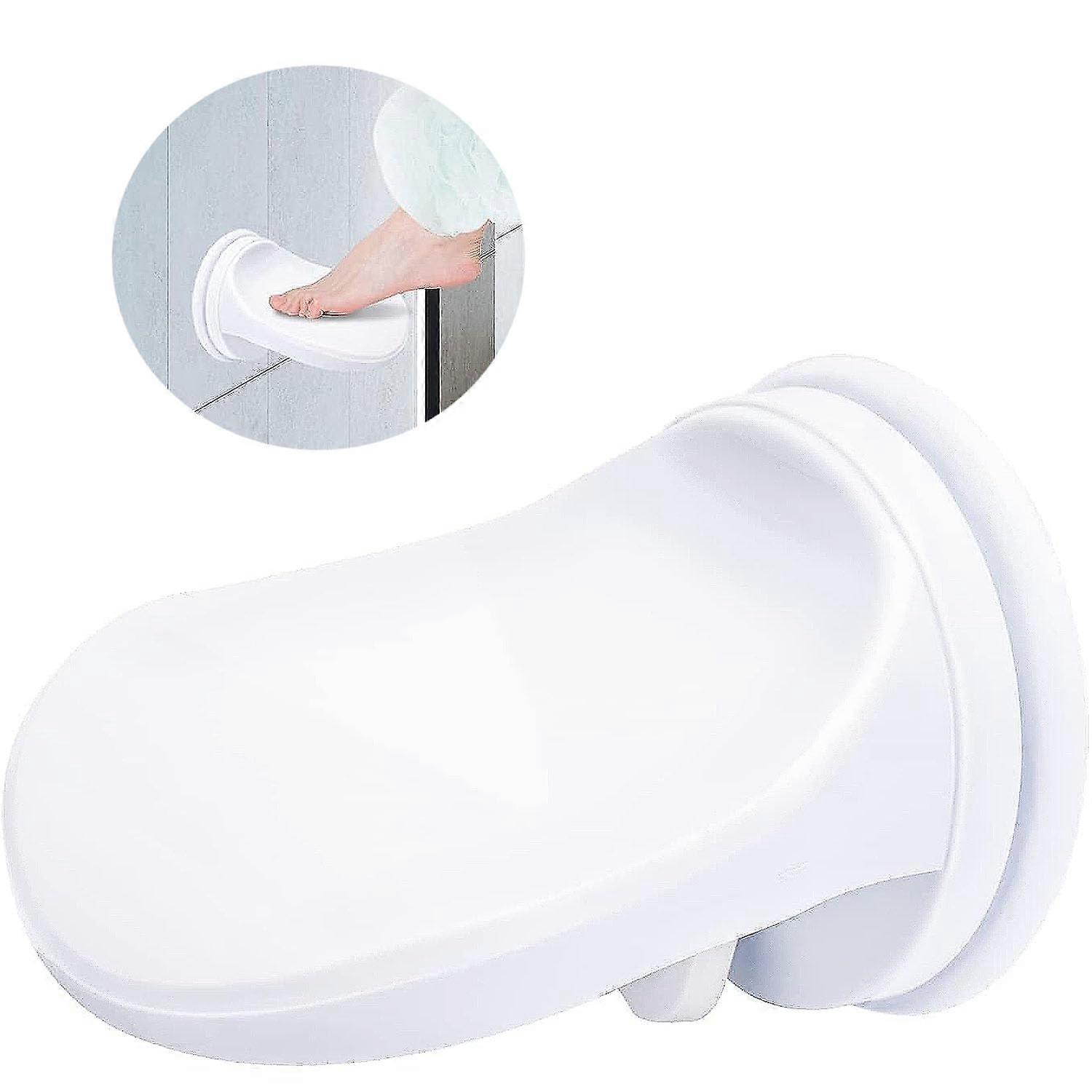 Shower Foot Rest for Shaving Legs with NonSlip Suction Base, Adjustable Wall Mounted Stool