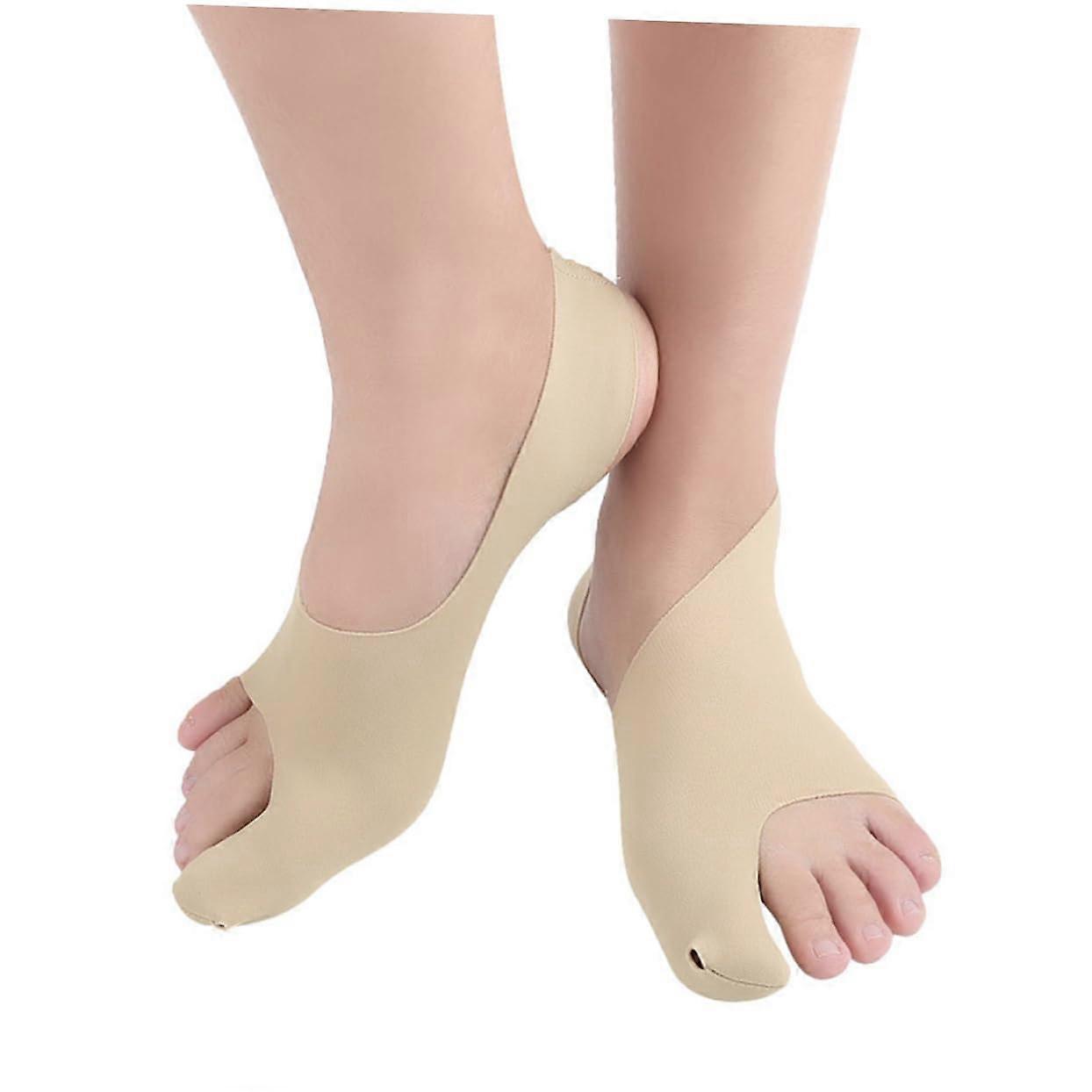 Bunion Corrector Socks with Toe Alignment Support, Breathable Hallux Valgus Correction Sleeves, 2pcs