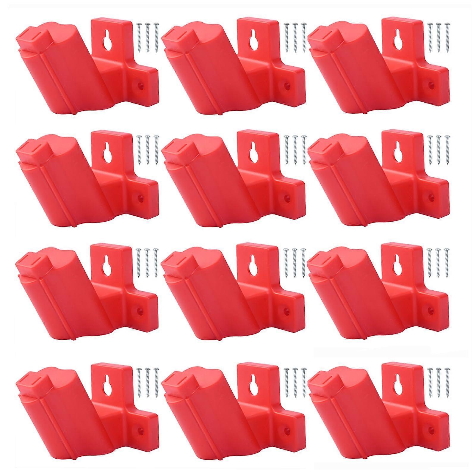 Tool Holder 12 Pack Wall Mounted Drill Storage Rack with Screws for Milwaukee M12 12V Power Tools