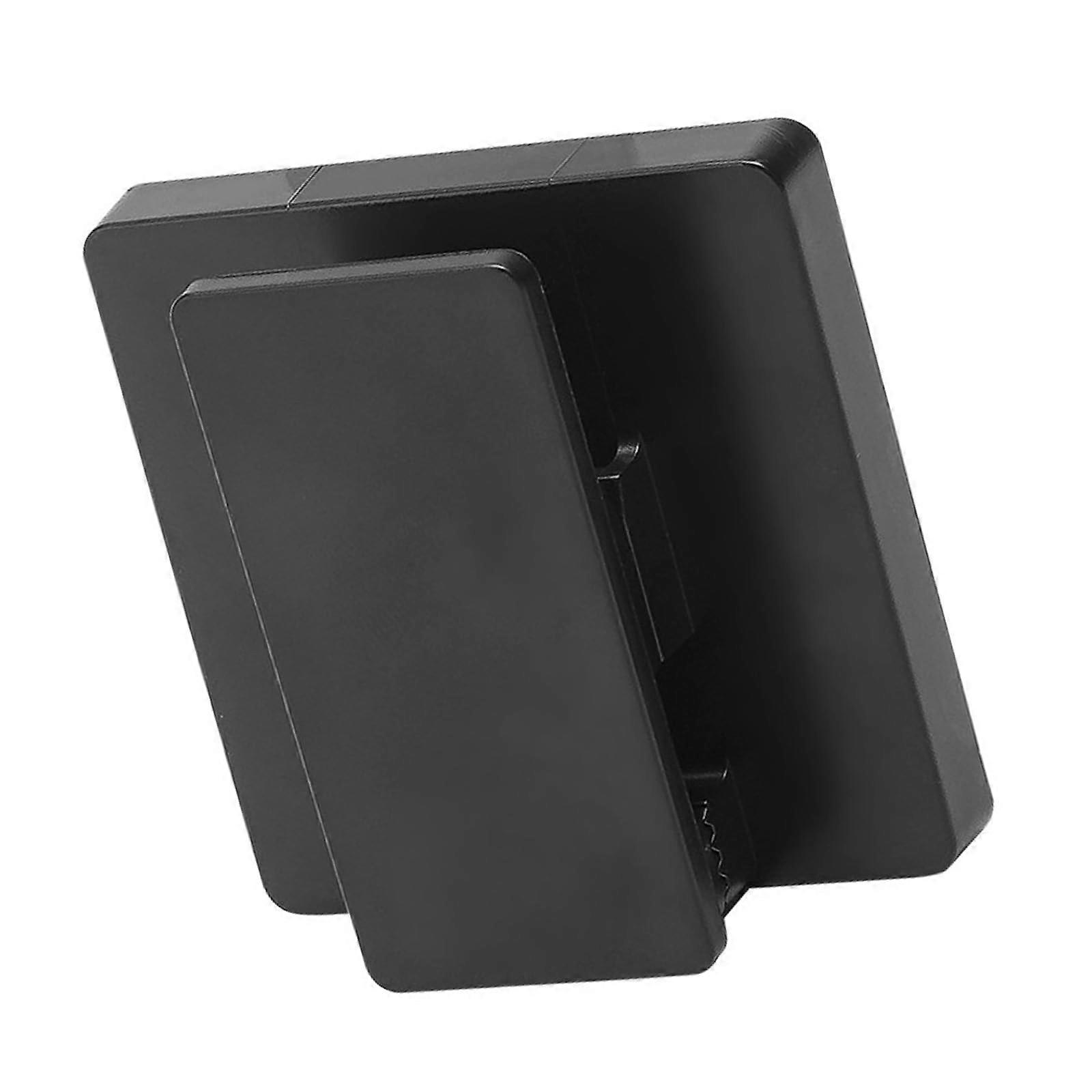 Bathroom Storage Organizer Waterproof Wall Mounted Toothpaste Holder Easy Install for Renters Black