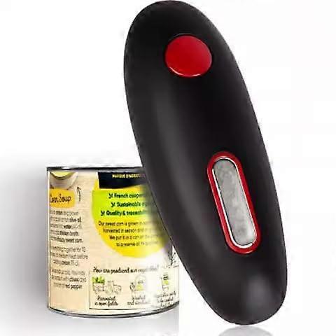 Electric Can Opener OneButton Operation Battery Powered Hands  for Seniors Black