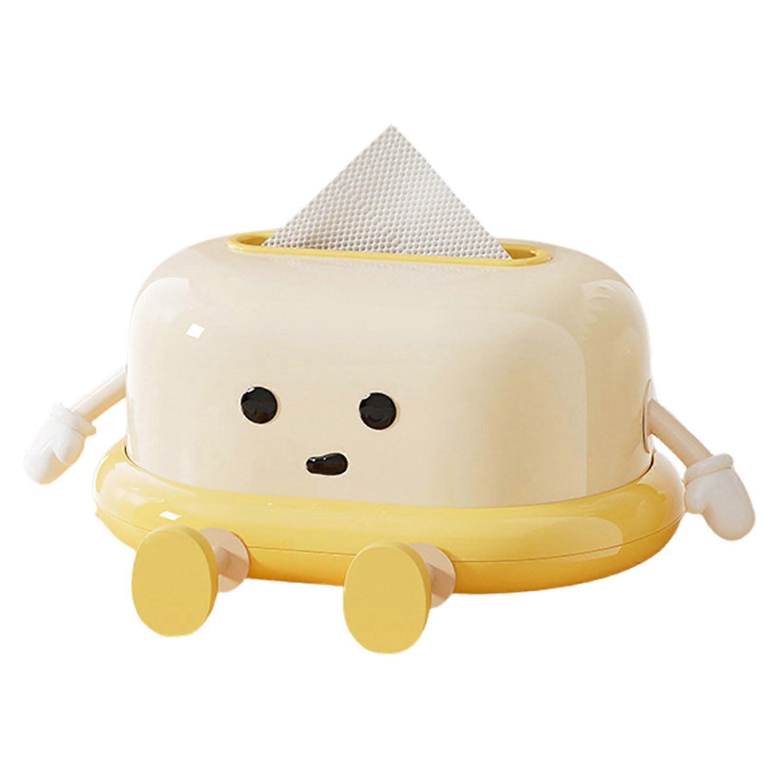 Tissue Box with SpringLoaded Napkin Holder for Easy Pull Access Bathroom and Kitchen Use