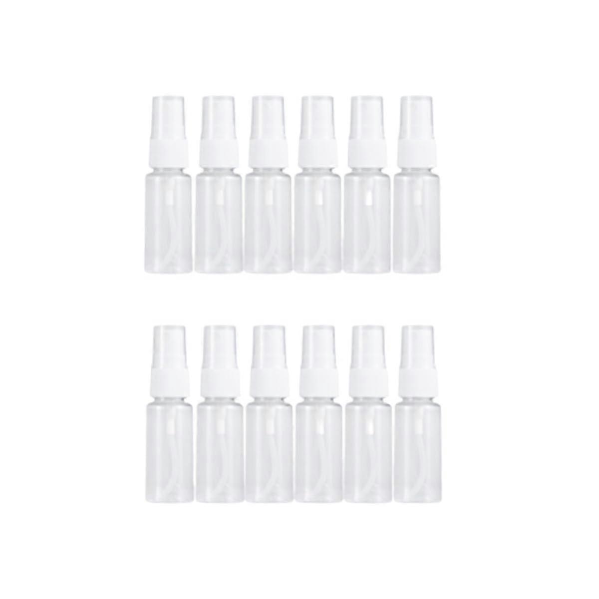 12Pcs Transparent Refillable Travel Spray Bottles LeakResistant Perfume Atomizers for Makeup