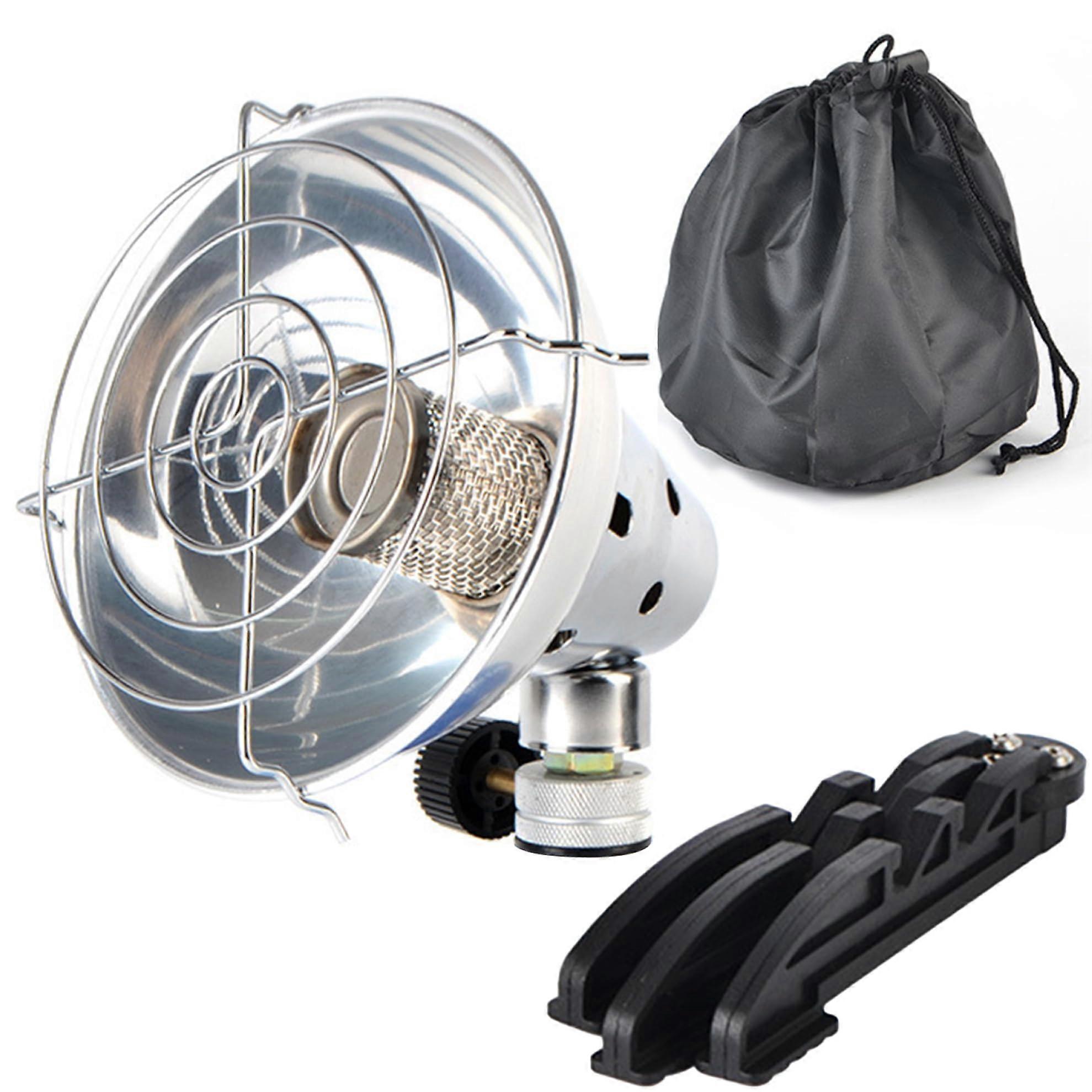 Portable Butane Heater with Adjustable Heat Control, Foldable Base and Storage Bag for Camping