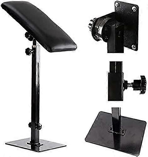 Tattoo Armrest with PU Leather, Height Adjustable Tattoo Stand for Arm Leg Support, Stable Base