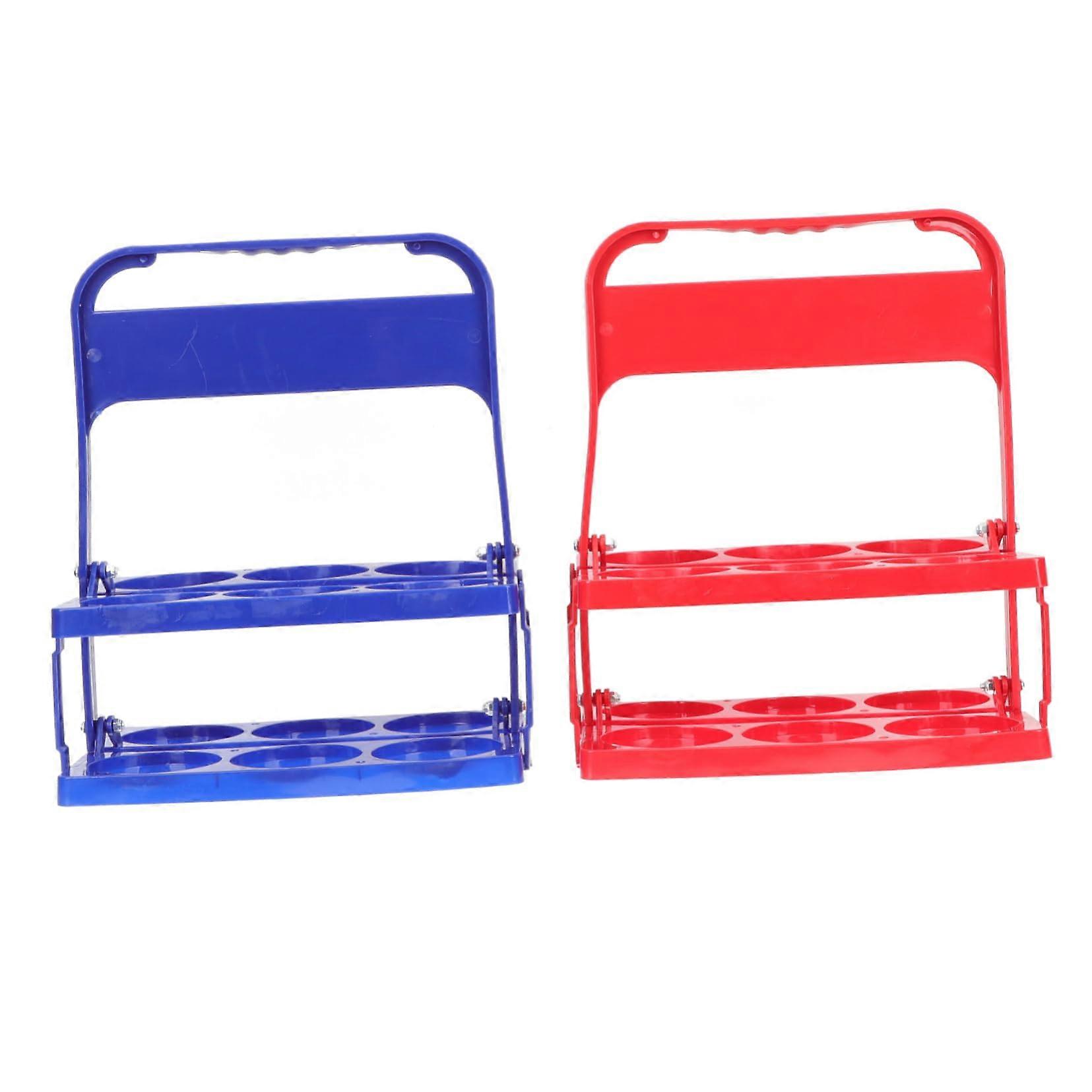 2pcs Plastic Bottle Carrier for Beer and Wine with Secure Storage and SpaceSaving Design