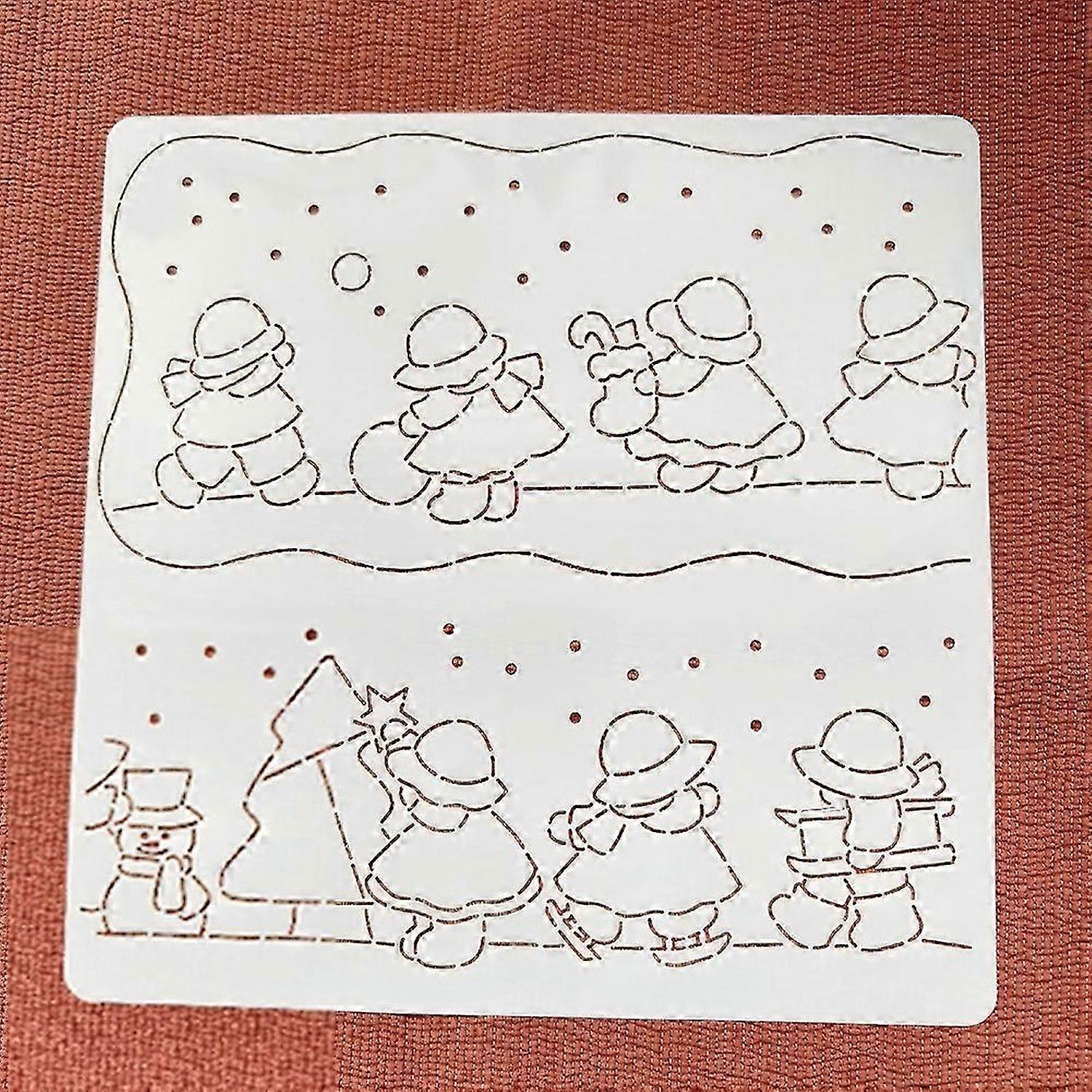 Striped Pattern Soft Embroidery Template Plastic Patchworks Tool for Household