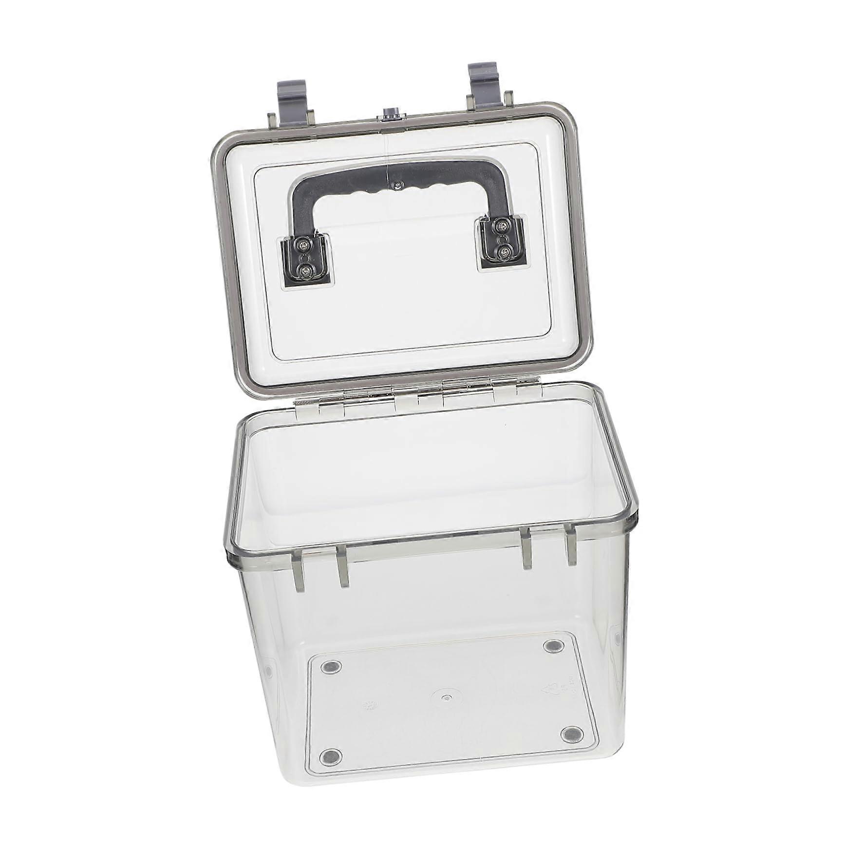 Camera Lens Storage Case with Large Capacity, Dustproof Lid and Handle, Camera Equipment Organizer