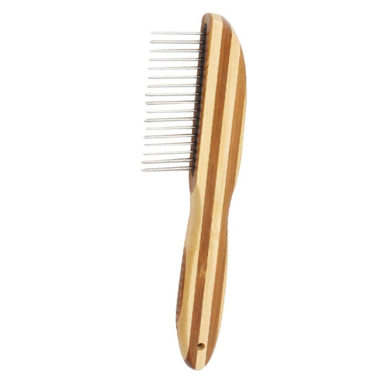 Pet Grooming Brush with Durable Bamboo Construction, Dog Hair Remover for Cats and Dogs