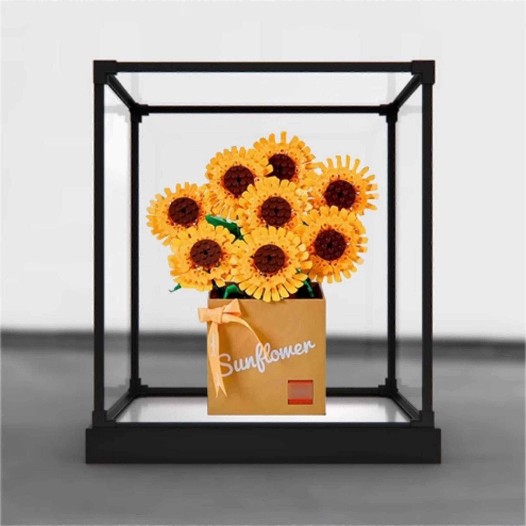 Acrylic Display Case for  40524 with White Base, Dustproof Waterproof Protection