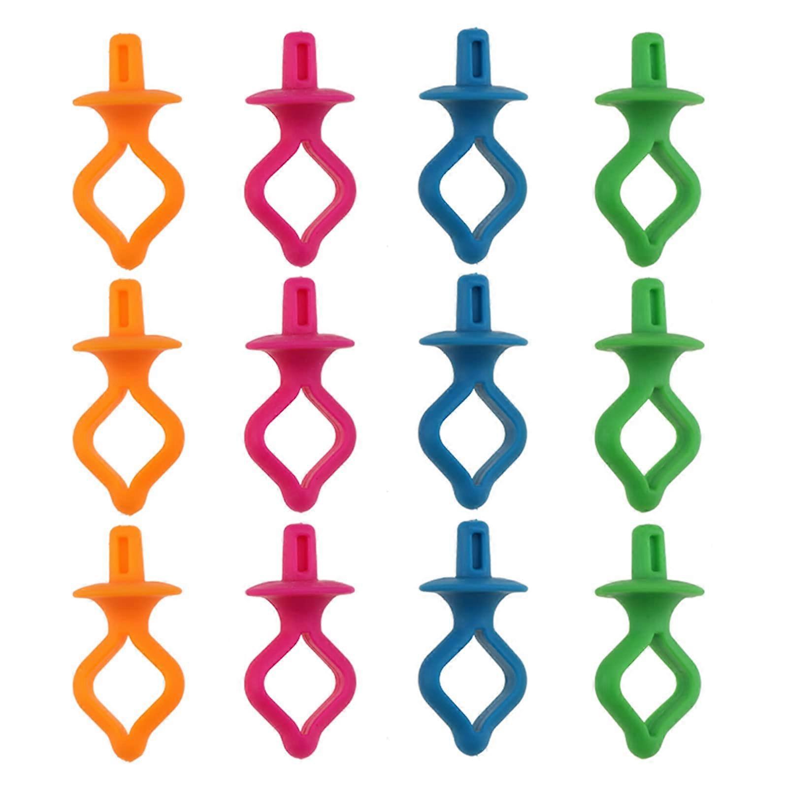 Bobbin Holder Clips Silicone Organizer for Sewing Thread Spools Tangle Bright Colors