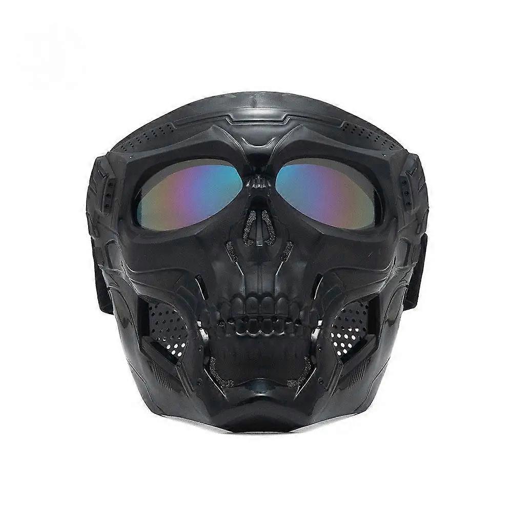 Retro Skeleton Motorcycle Mask, Windproof and Dustproof Riding Protective Gear
