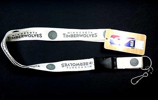 Minnesota Timberwolves NBA White Glacier Lanyard
