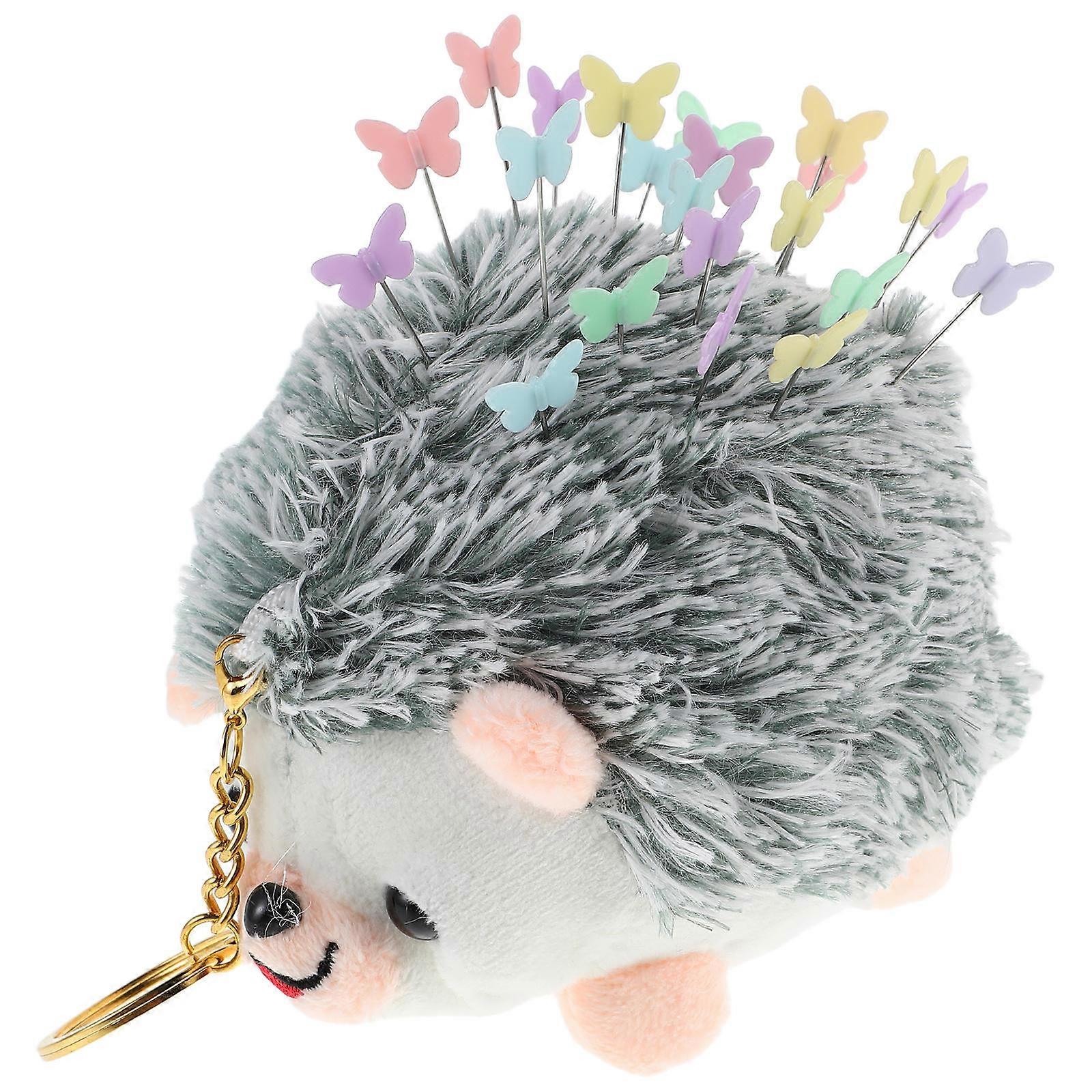 Embroidery Pin Cushions Hedgehog Shaped Plush Pin Cushion for Patchwork 1Set