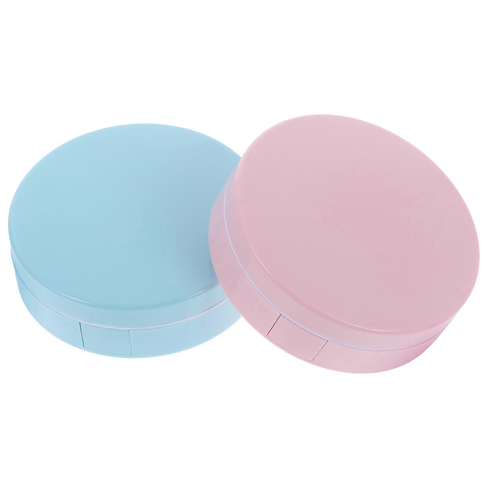 Contact-Lens Case Plastic Glass for Storage 2Sets Portable Contacts Cases