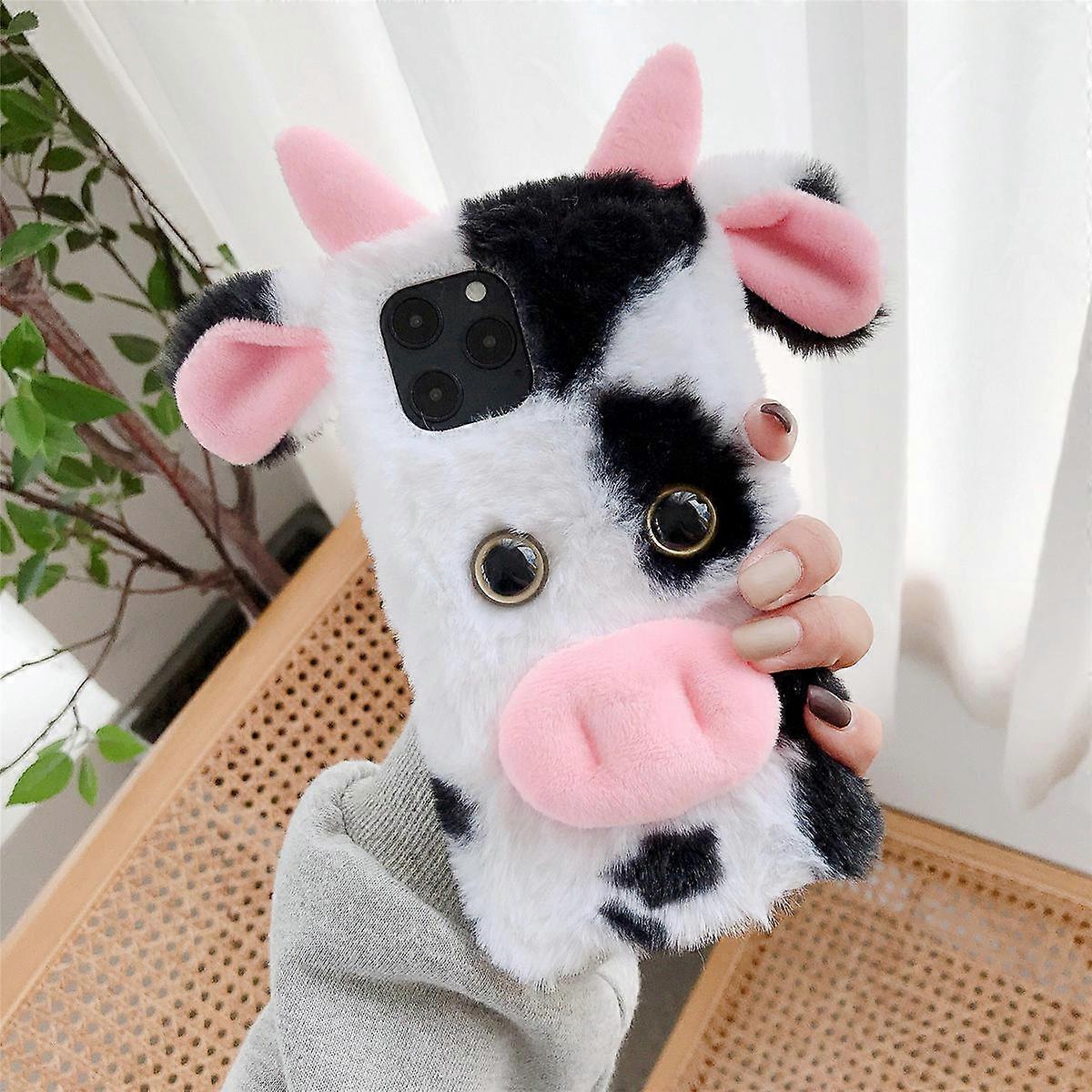 Warm Plush Phone Cover for 11 with Anti-Fall Feature