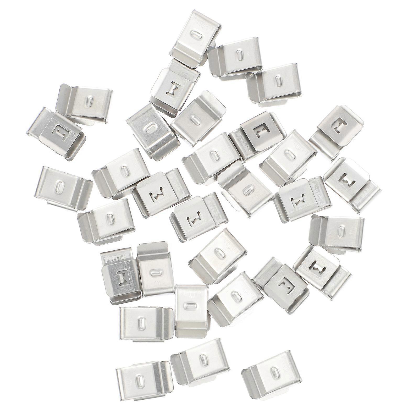 Solar Panel Cable Clip for Cable Wire Clamp 30Pcs Stainless Steel Silver
