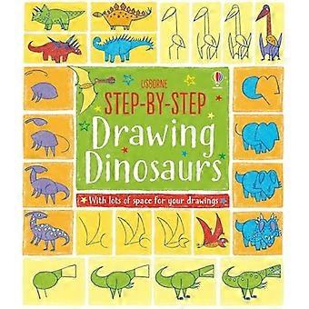 Steg-för-steg ritning dinosaurier