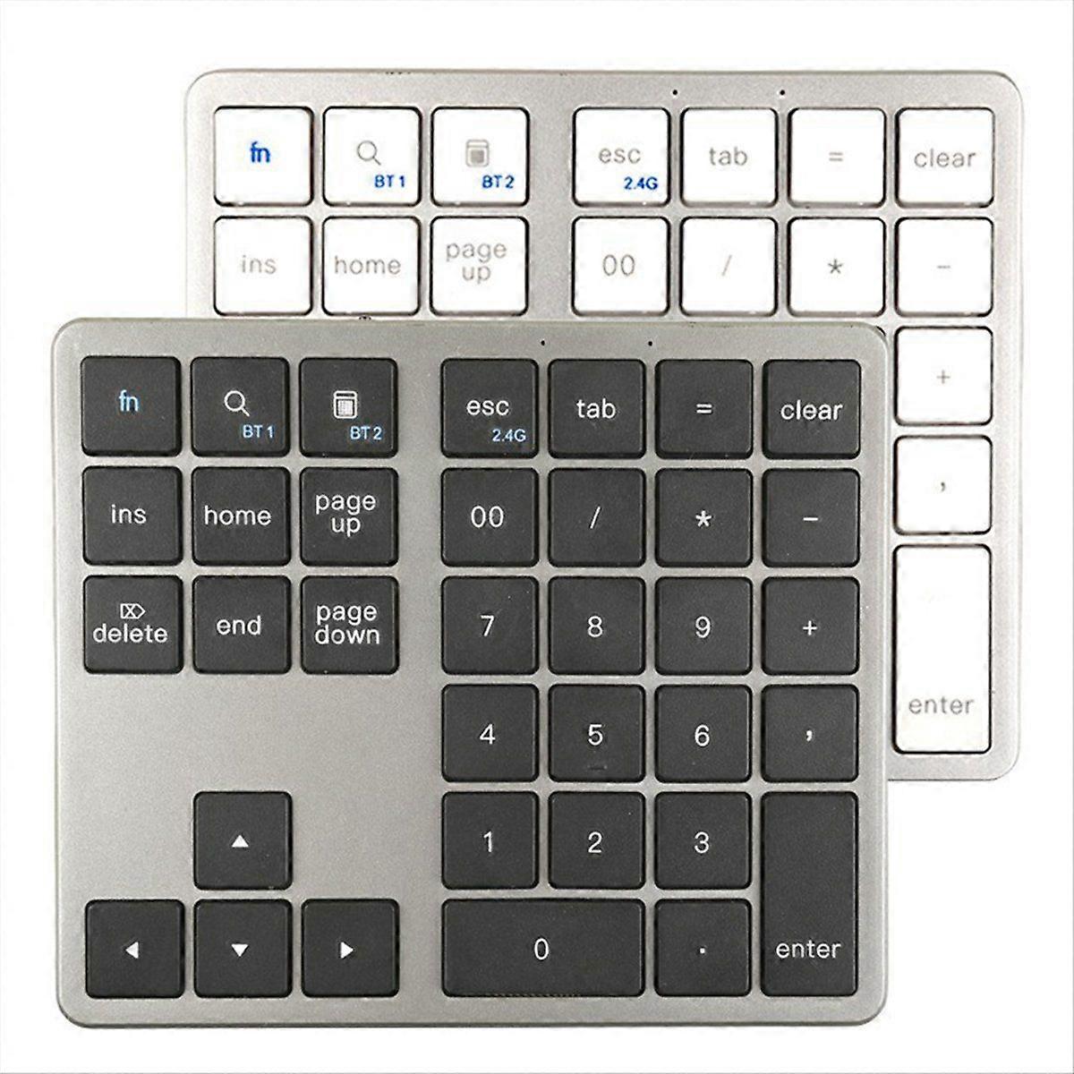2.4G Bluetooth Number Pad Ultra-thin Wireless Numpad Black