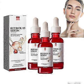 Retinoli B3 -seerumi, retinoli-kasvoseerumi B3-vitamiinilla, B3-retinoli-seerumi kasvoille ikääntymisen vastaisesti, retinoli-ryppyjä ehkäisevä seerumi auringon aiheuttamien vaurioiden tunteelle