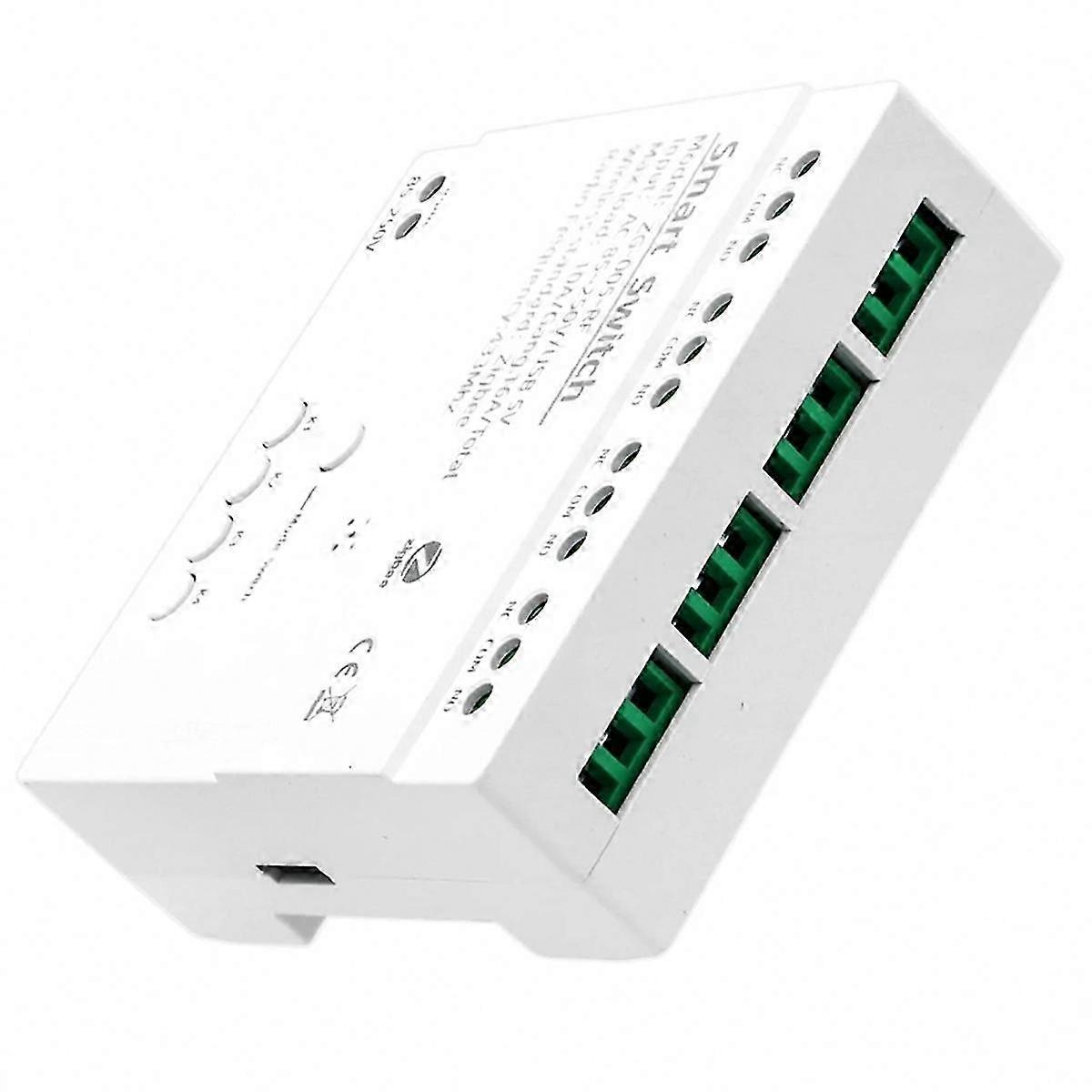 4-Channel ZigBee Smart Switch Module for Home Automation, RF433 Wireless Relay with Voice Control Functionality