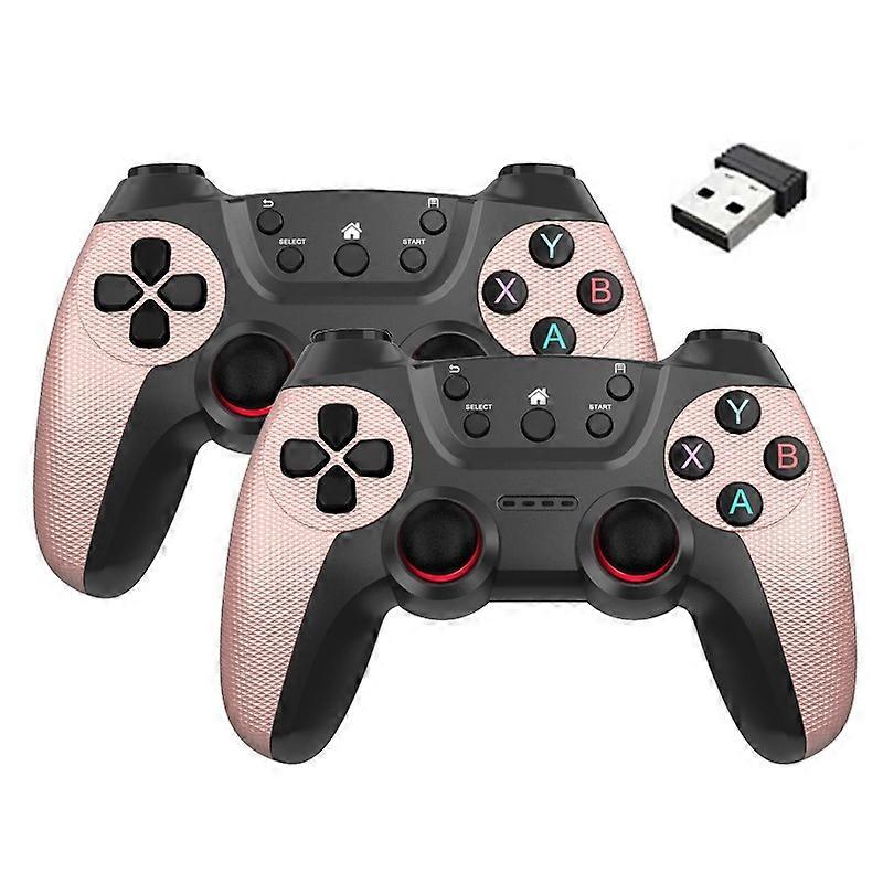 KM-029 2.4G Wireless Controllers 1 to 2 USB Receiver with 2 Gamepad Compatible with PC Linux Android