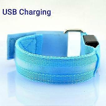 USB Rechargeable LED Armband for Night Running, Outdoor Sports Safety Light for Arm or Leg