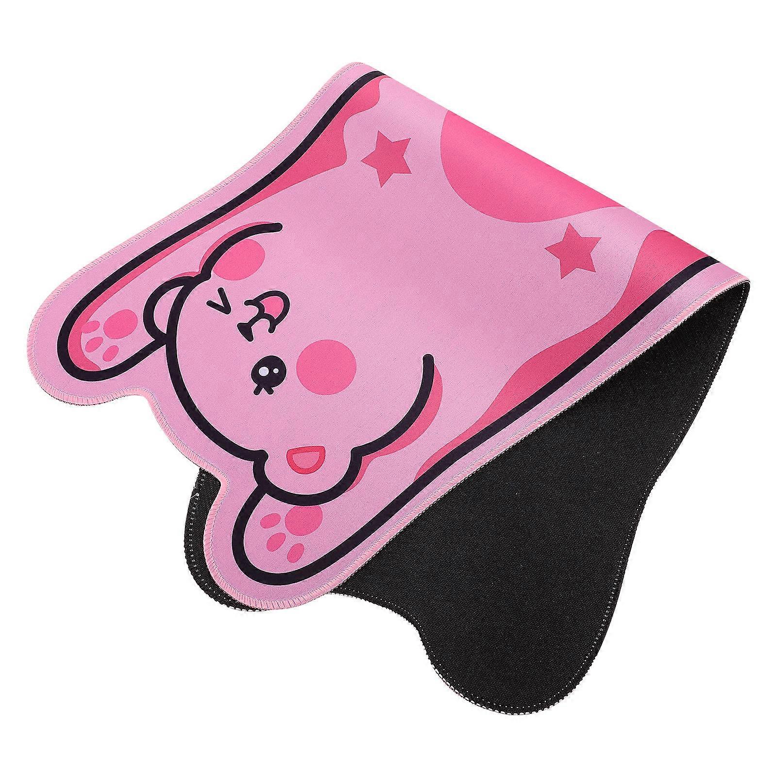 Pink Bear Design Mouse Mat Provides Smooth Glide 1Pcs Computer Mouse Pad