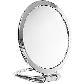 Desktop Makeup Mirror Double Sided for Face Care 3Pcs Silver Mirror Set