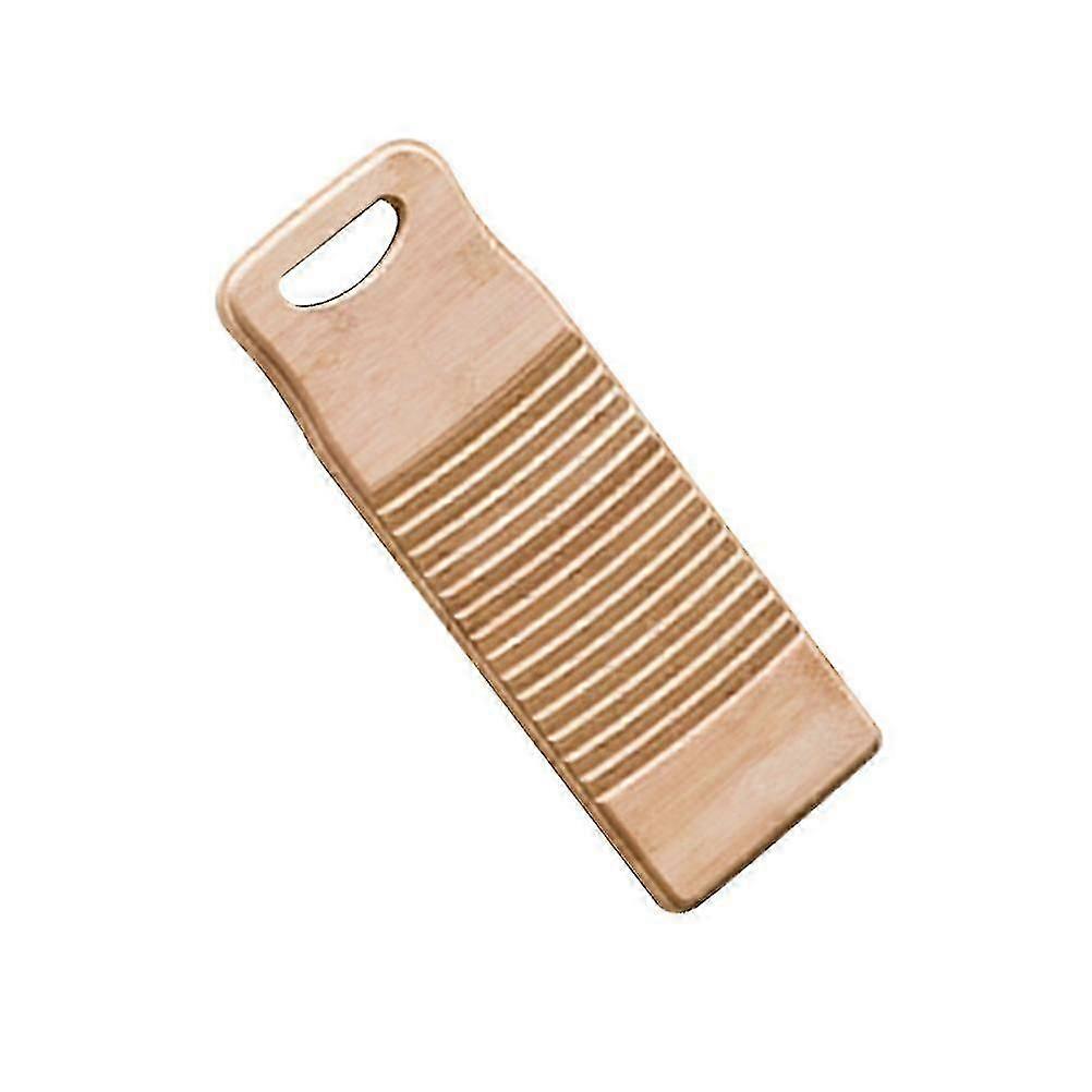 Khaki Bamboo Washboard, Solid Scrubbing Board for Laundry