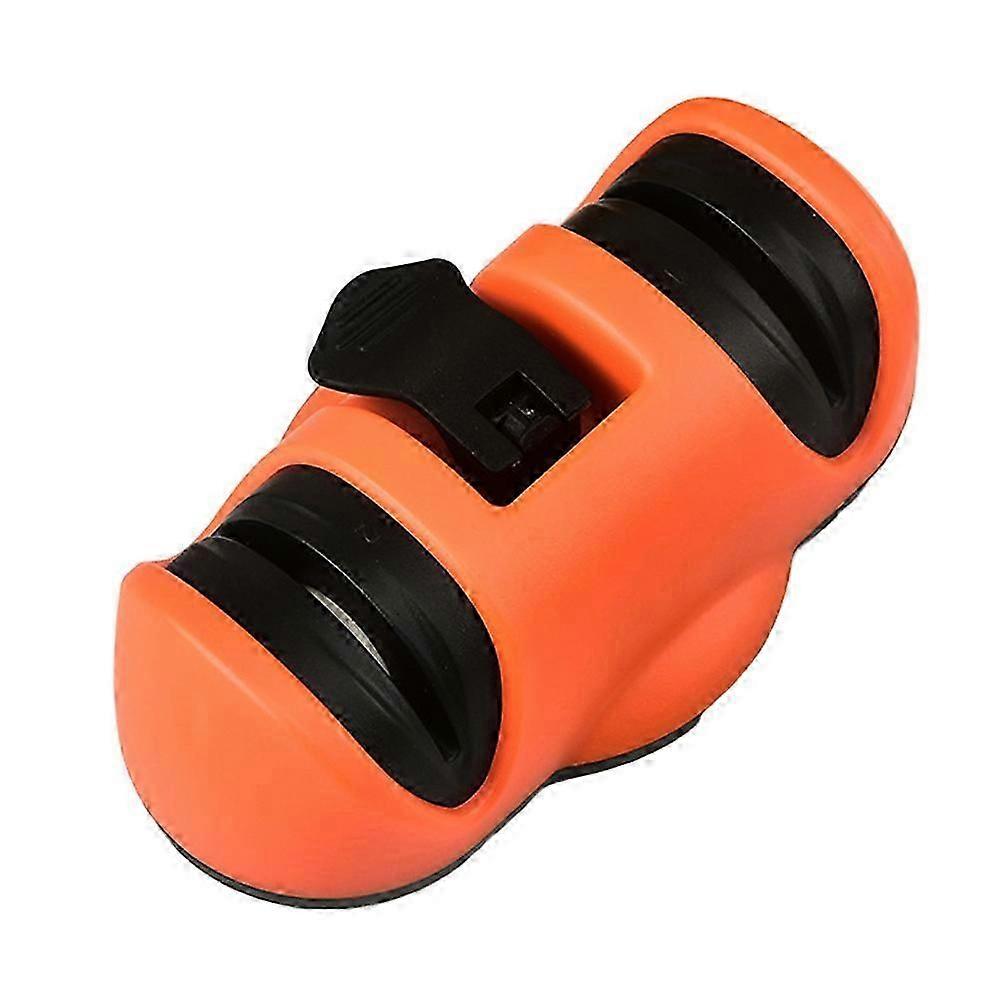 Double-Groove Sharpener for Home Use with Suction Cup