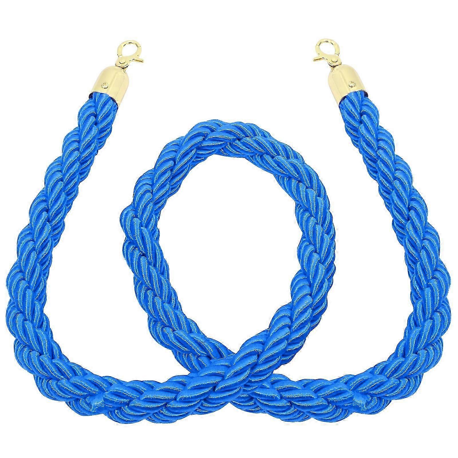 Crowd Control Rope | Queue Isolation Fence Pole | Durable Alloy & Jute Material