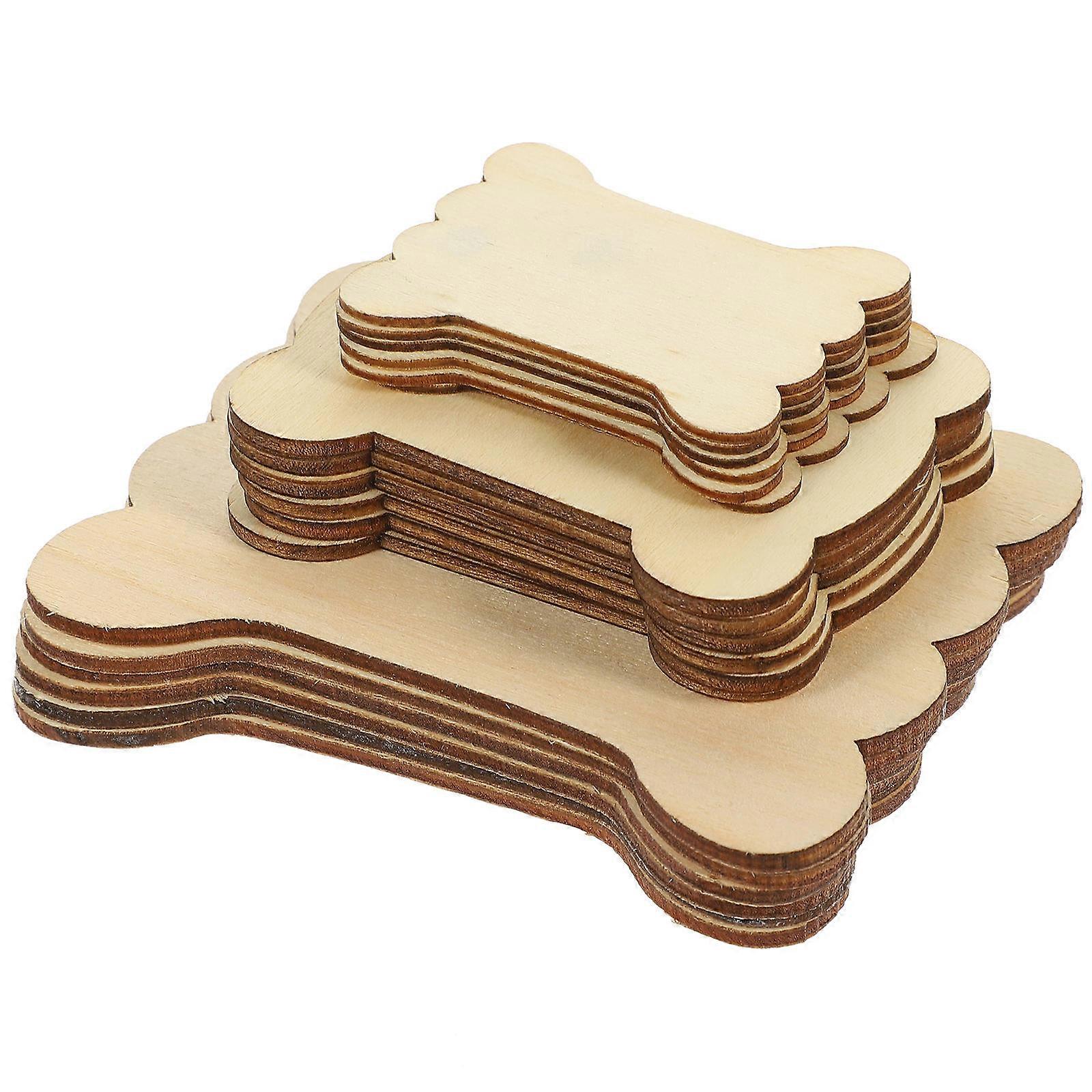 Sewing Thread Storage Plate Wood Bobbins for Thread Winding 90Pcs